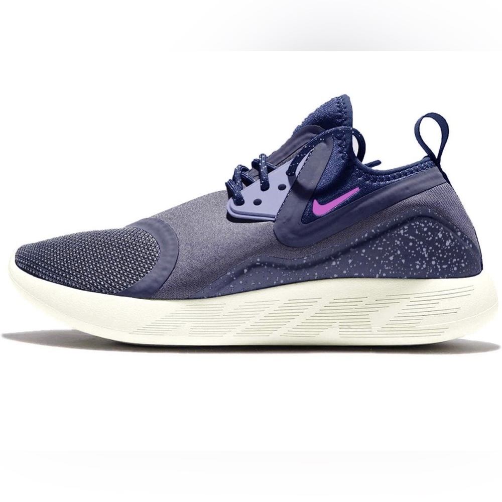 Nike Lunarcharge Essential Women’s True Blue Hyper Verde Running Shoes SZ 8